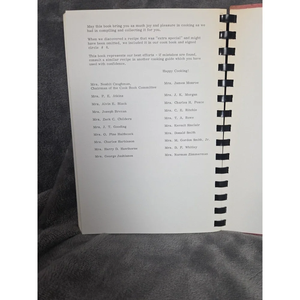 Emmanuel Lutheran Church High Point, NC‎ Cookbook 1962 North Carolina